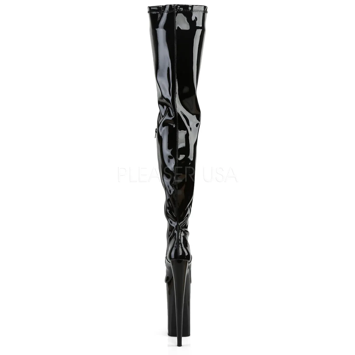 10" Heel Black Platform Crotch Boots*