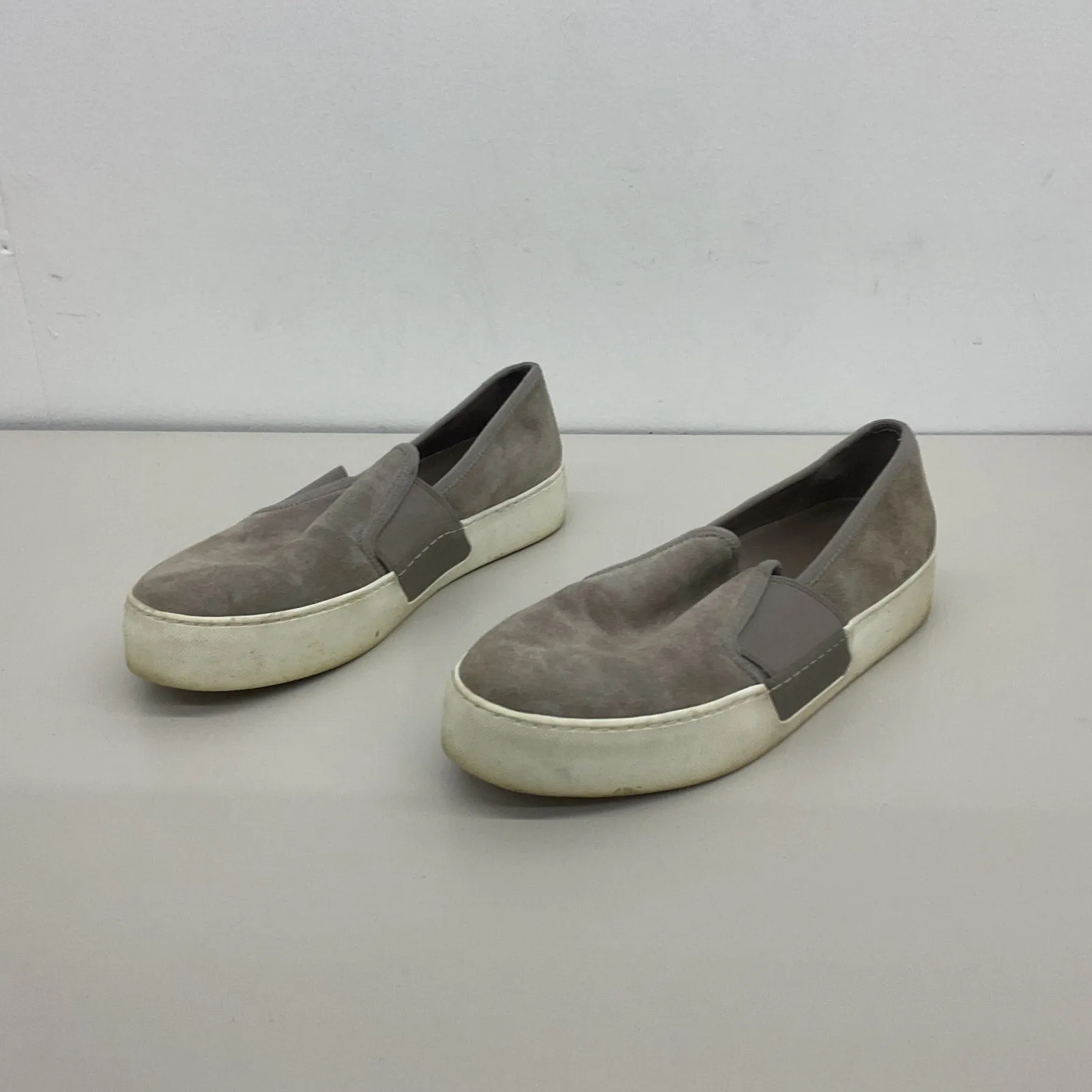 1.State Gray Suede Loafer Flats Size 7.5 - Preowned