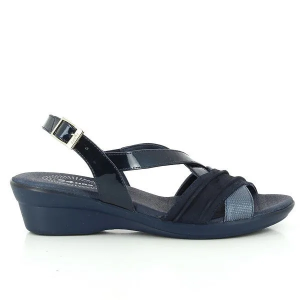 24 Hrs 23268 Navy Slingback Sandals