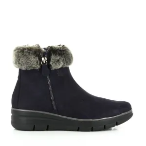 24 Hrs 24295 Navy Ankle Boots