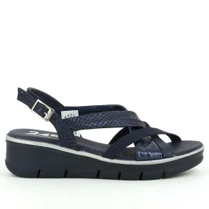24 Hrs 24559 Blue Slingback Sandals