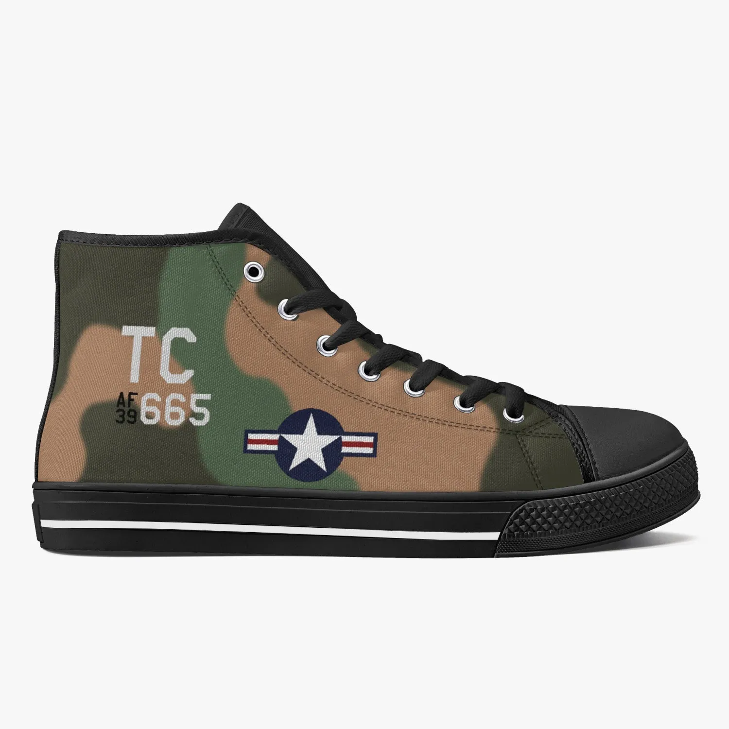 A-1 Skyraider "Lieutenant America" High Top Canvas Shoes