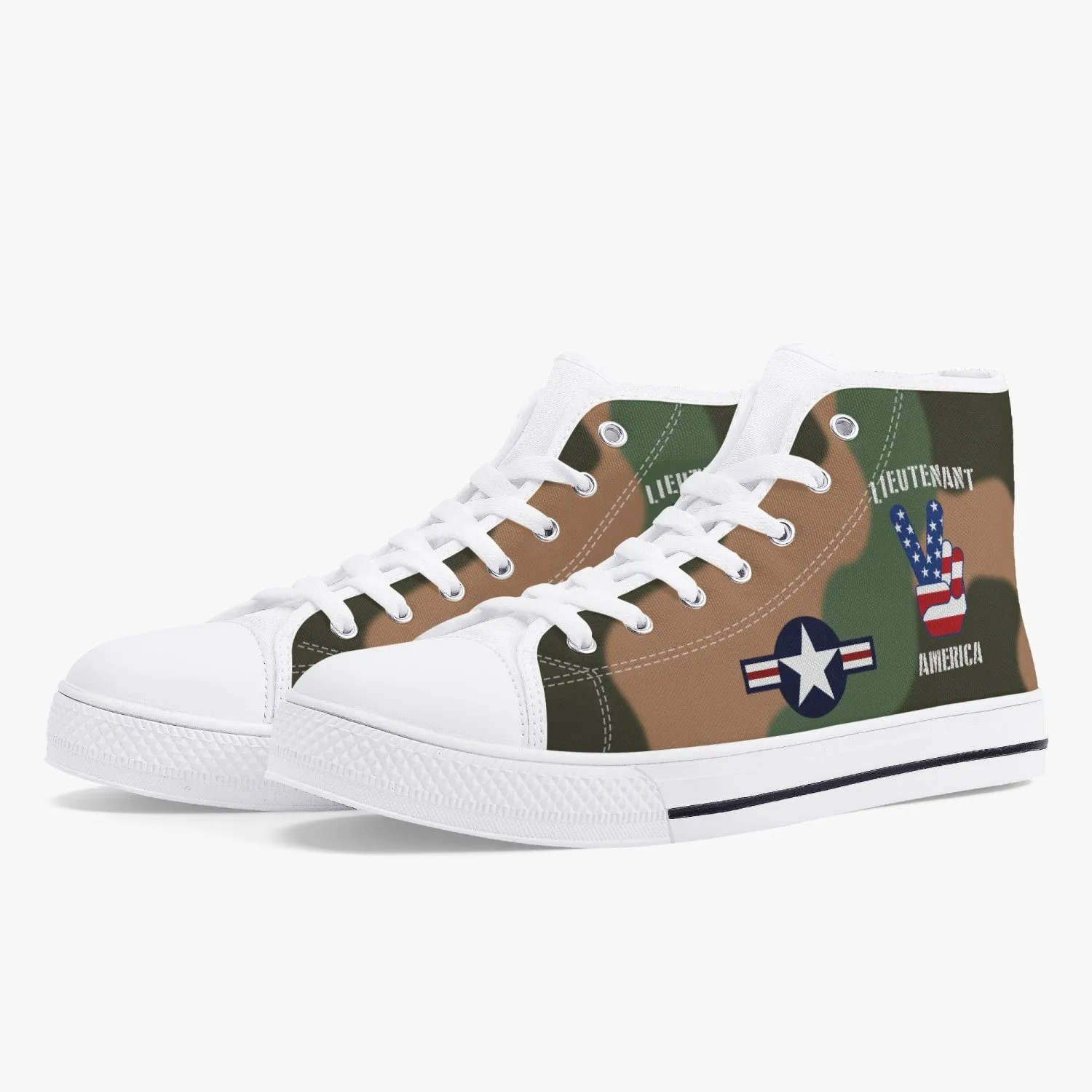 A-1 Skyraider "Lieutenant America" High Top Canvas Shoes
