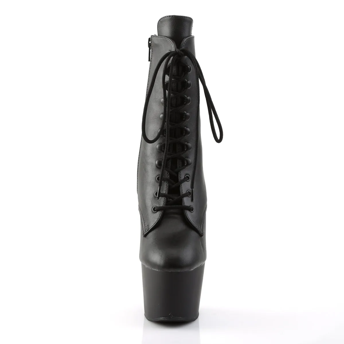 ADORE-1020 Pleasers 7" Heel Black Exotic Dancing Ankle Boots
