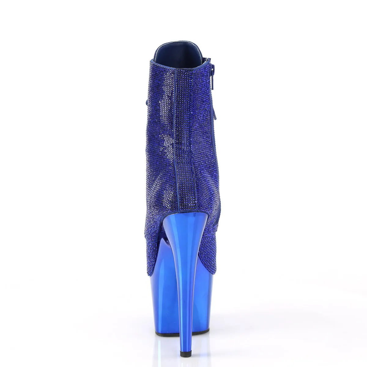 Adore 1020CHRS Blue Rhinestone 7" Heel Platform Ankle Boots Direct