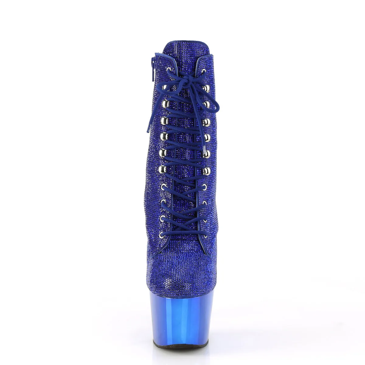 Adore 1020CHRS Blue Rhinestone 7" Heel Platform Ankle Boots Direct