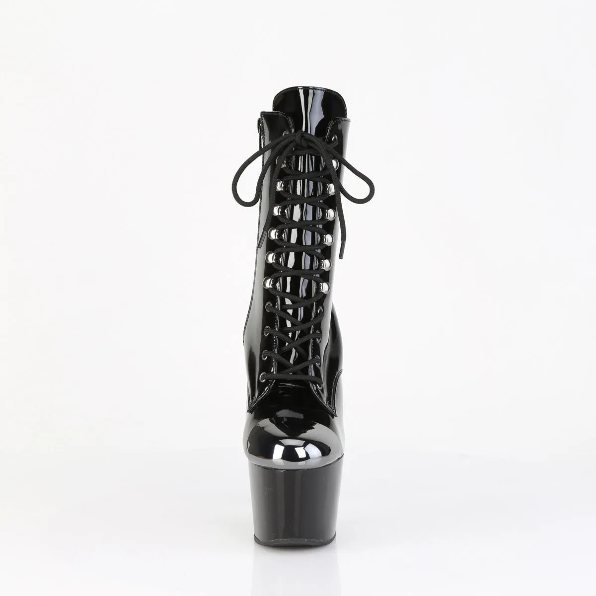 ADORE-1020ESC Pleaser Pole Dancing Black Patent Kinky Boots