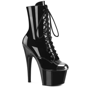 ADORE-1020ESC Pleaser Pole Dancing Black Patent Kinky Boots