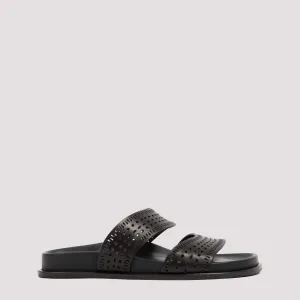 Alaïa Strap Flat Mules