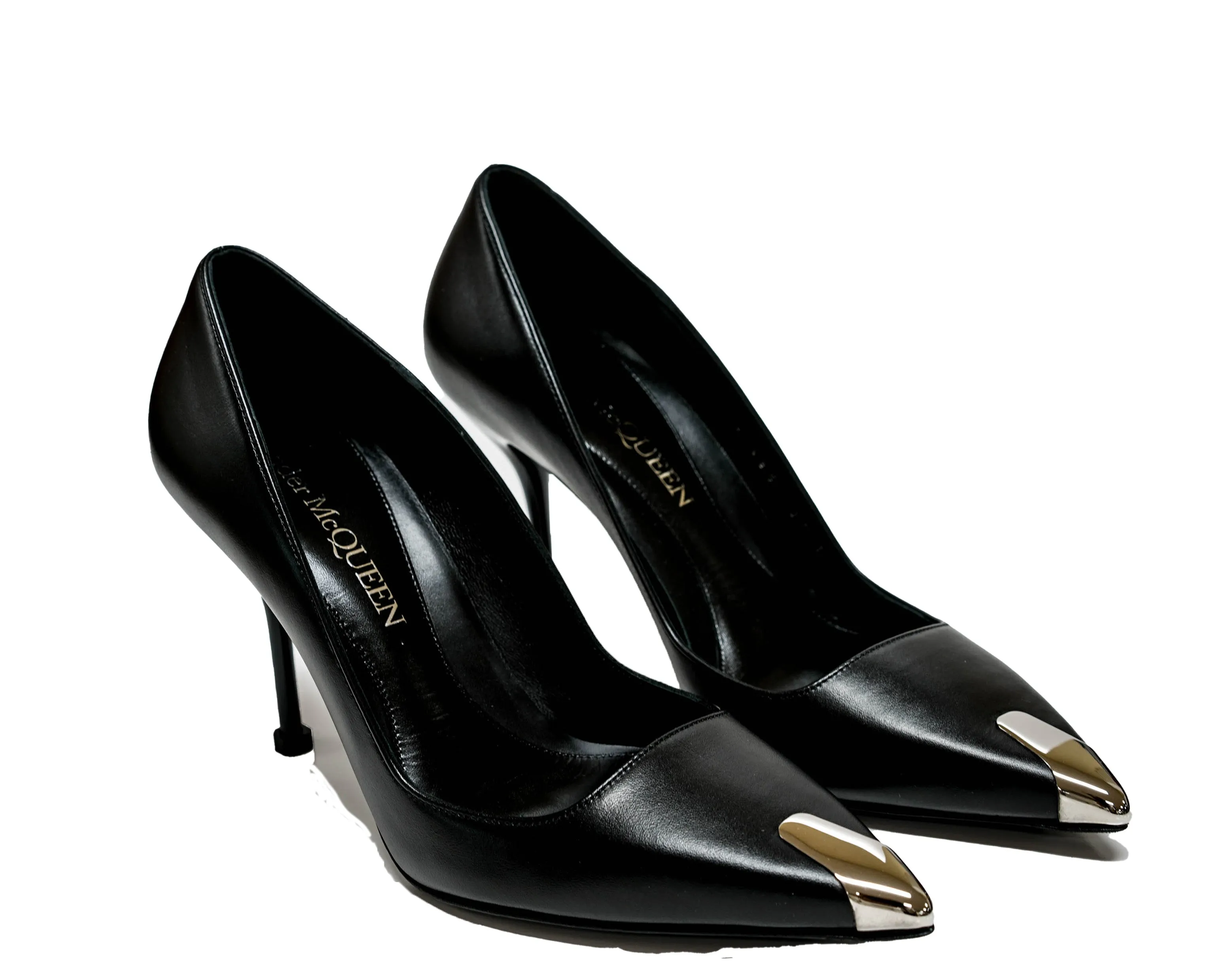 Alexander McQueen Women's Black & Silver Pumps 757495 - 30% OFF