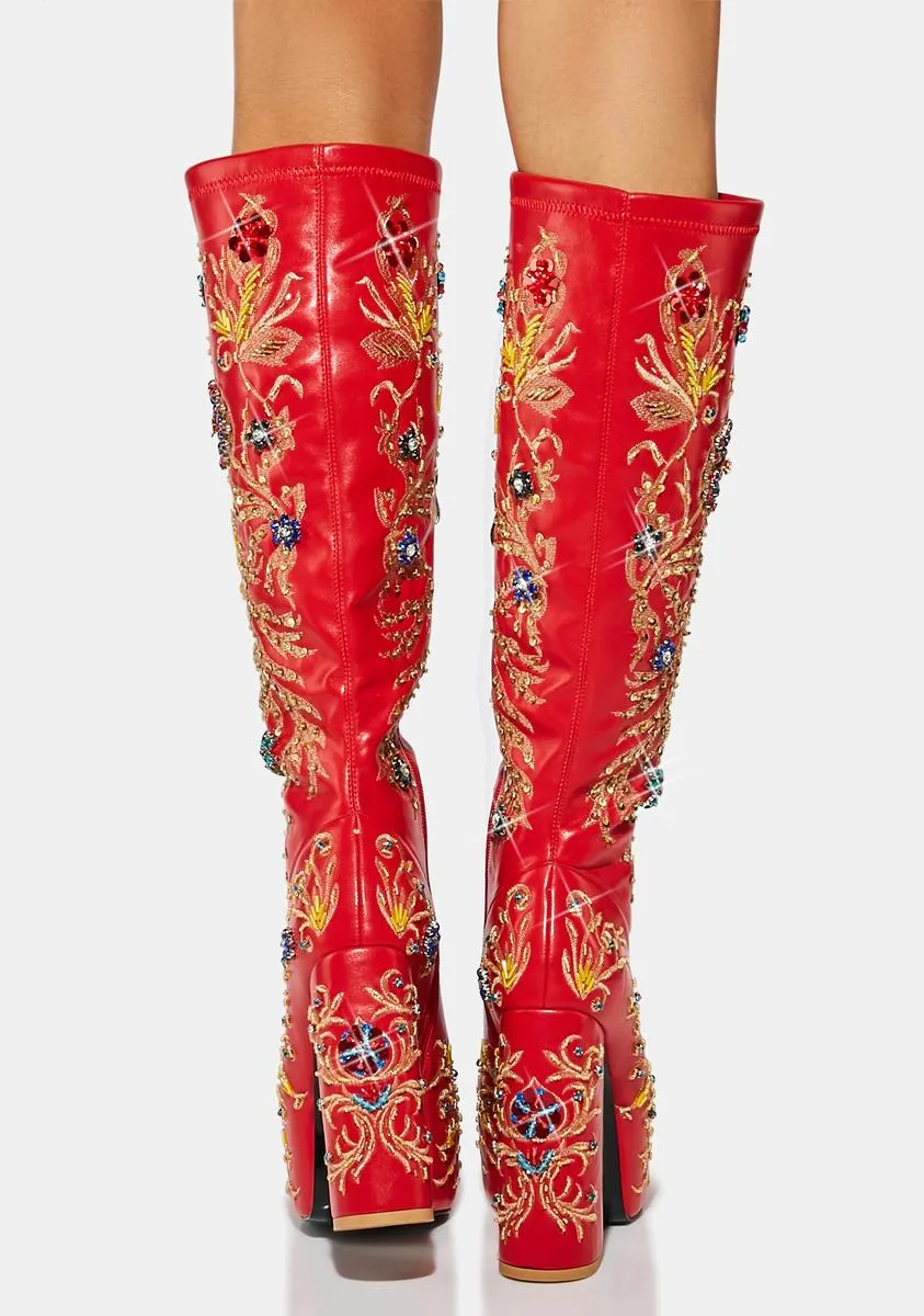All About The Details Knee High Boots