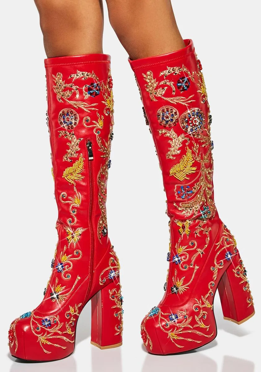 All About The Details Knee High Boots