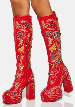 All About The Details Knee High Boots