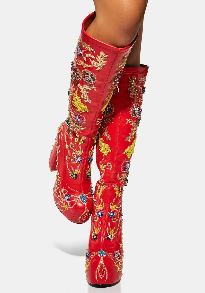 All About The Details Knee High Boots