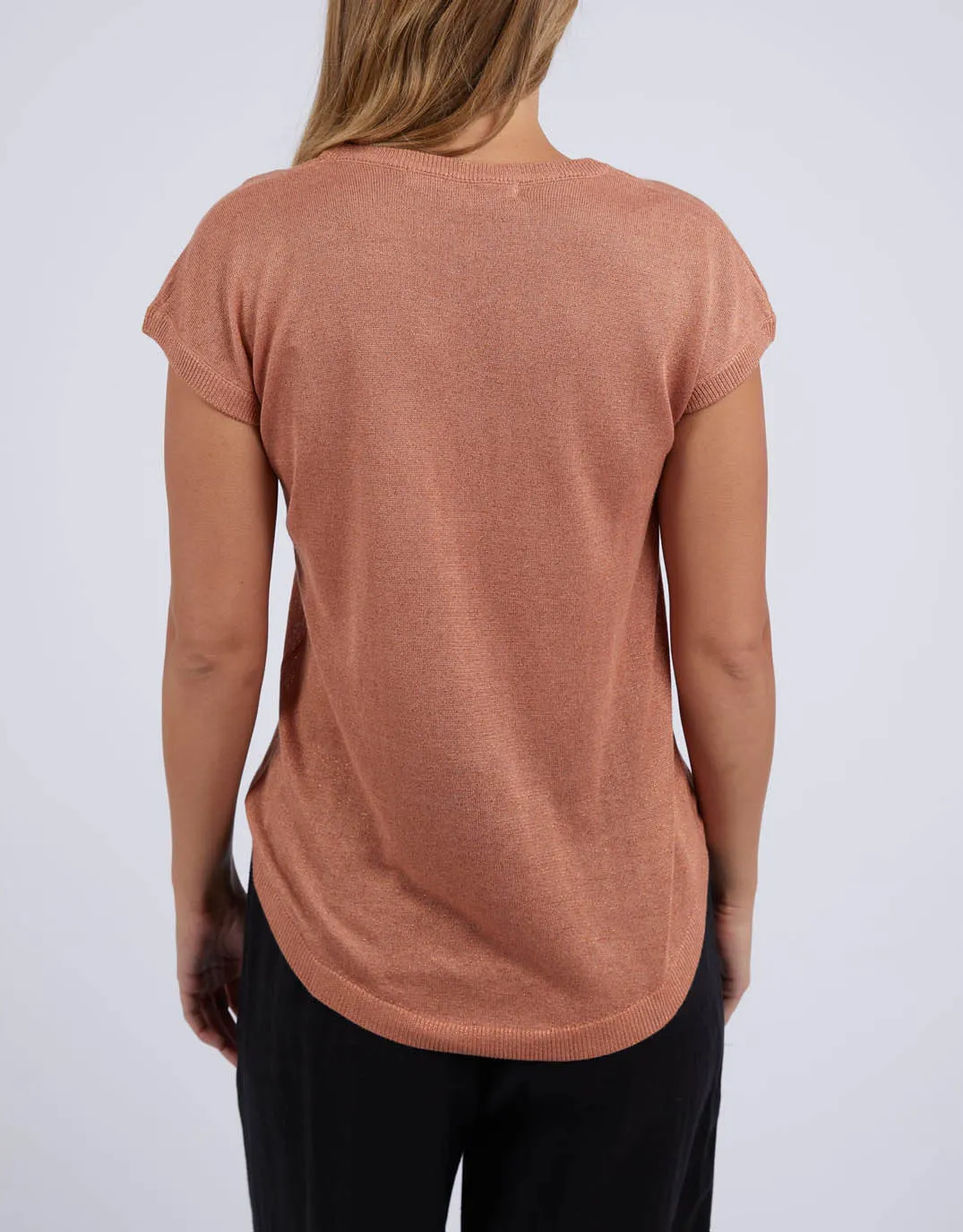 Alma Metallic Knit - Clay