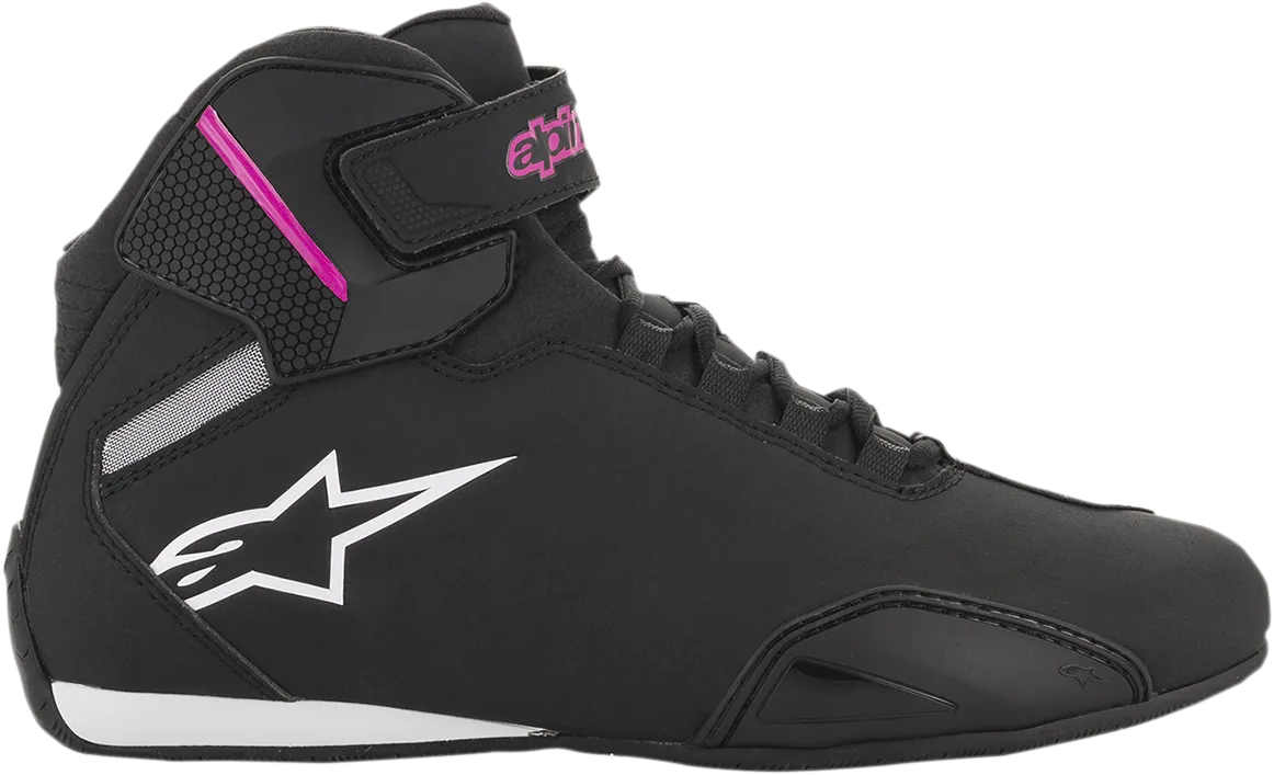 ALPINESTARS Women's Sektor Shoes - Black/Pink - US 10 2515719103910