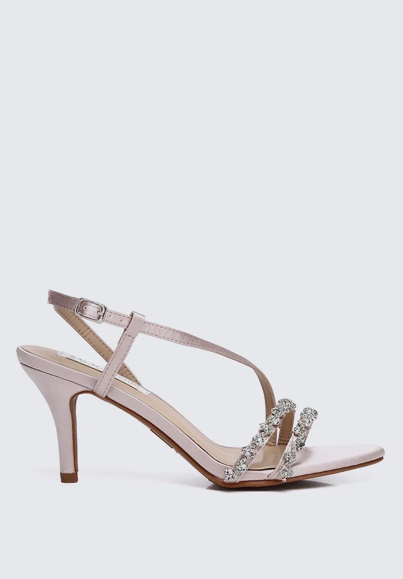 Angeline Comfy Heels In Nude