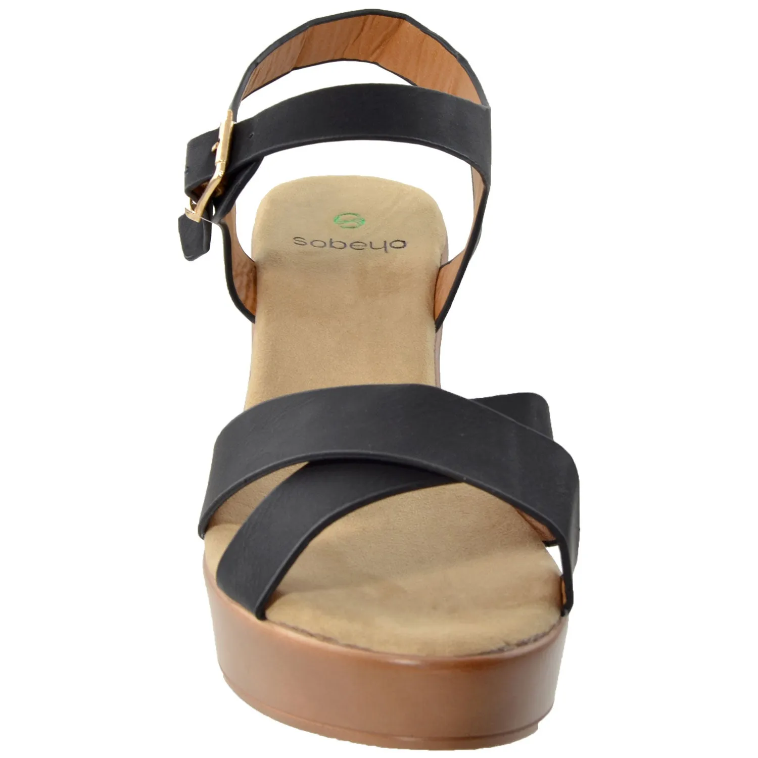 Ankle Strap Block Heel Platform Sandal