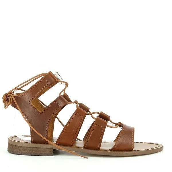 Antichi Romani 348 Cuio Tan Gladiator Sandals