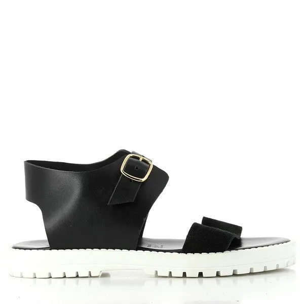 Antichi Romani 861 Black Slingback Sandals