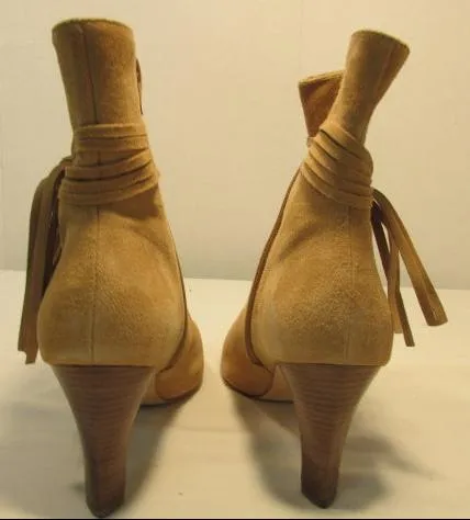 Antonio Melani Tan Suede Ankle Boots