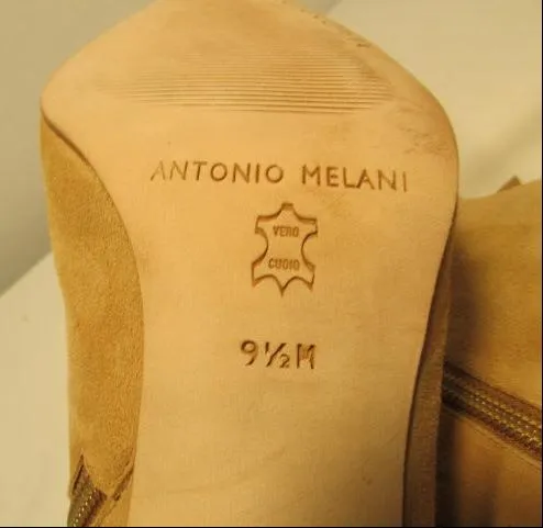 Antonio Melani Tan Suede Ankle Boots