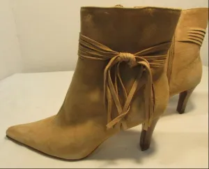 Antonio Melani Tan Suede Ankle Boots