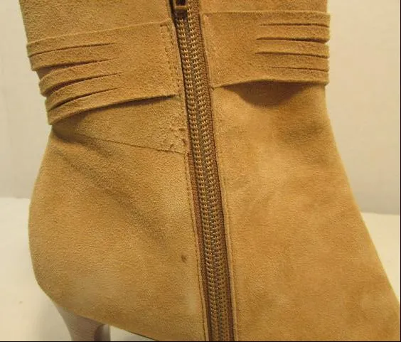Antonio Melani Tan Suede Ankle Boots