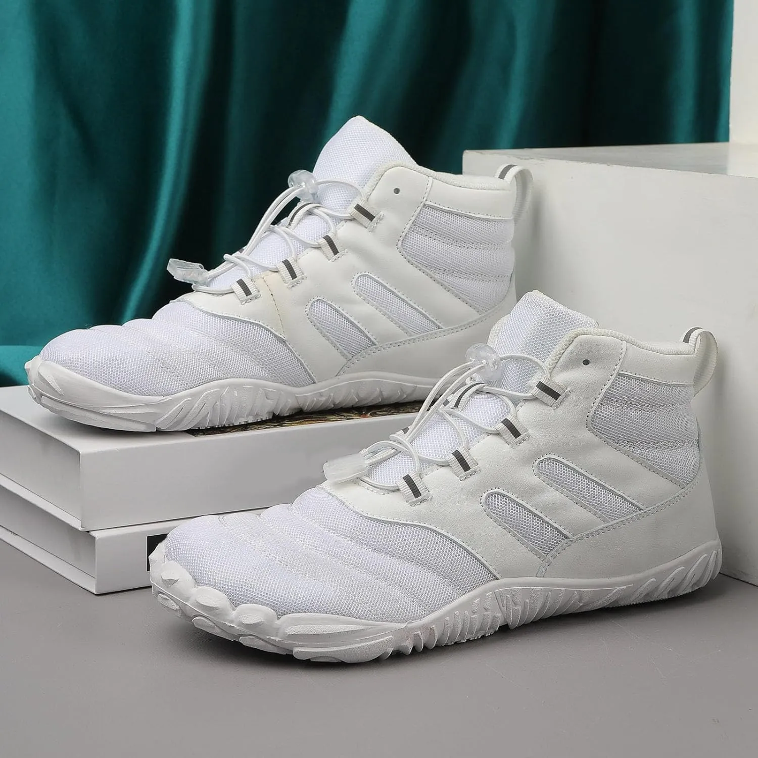 Arch Support Non Slip Minimalist Shoes for Men Lightweight Breathable Slip On Running Shoe Memory Foam Sneaker