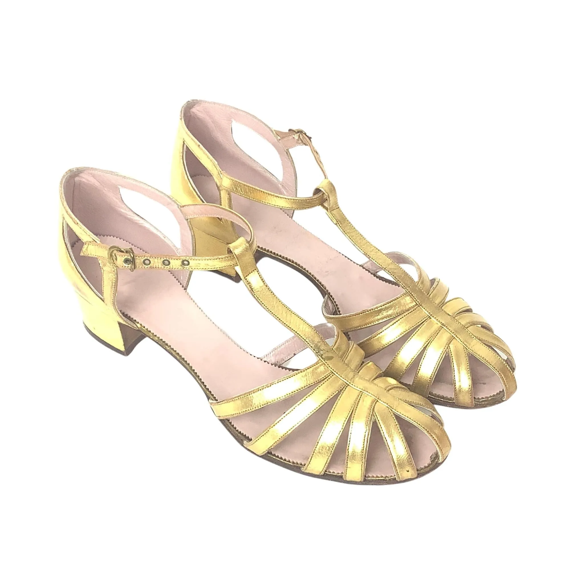 Art Deco Gold Heels