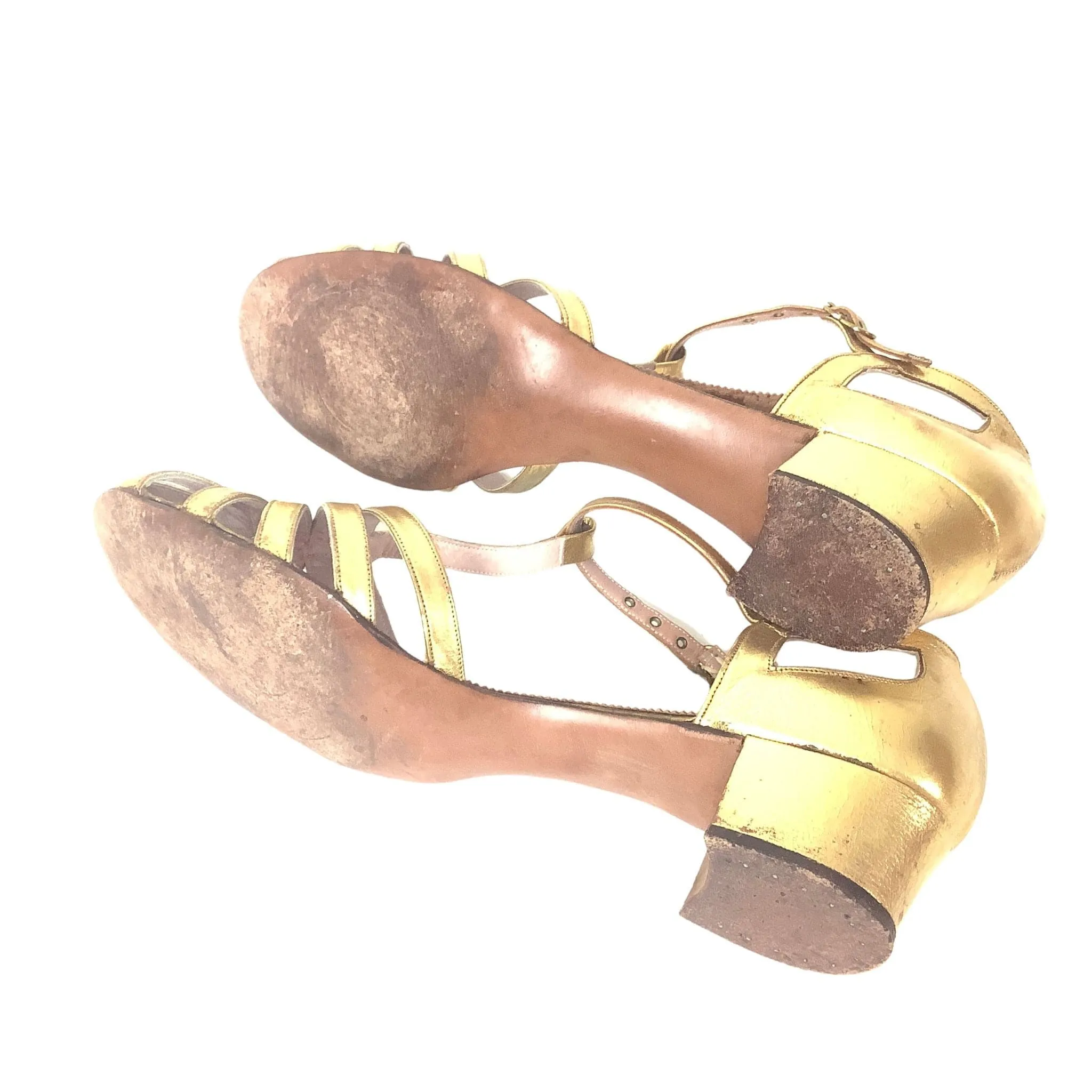 Art Deco Gold Heels
