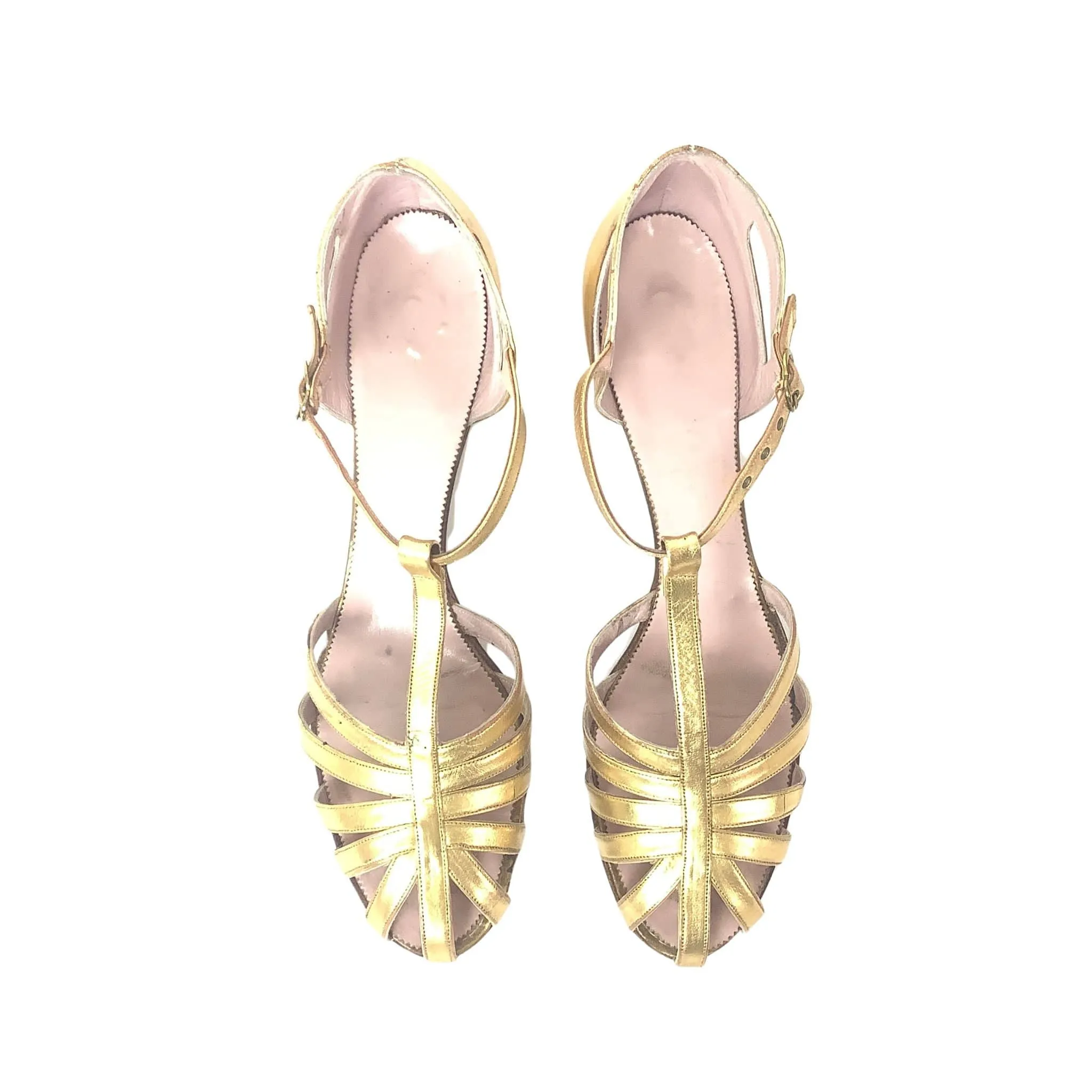 Art Deco Gold Heels