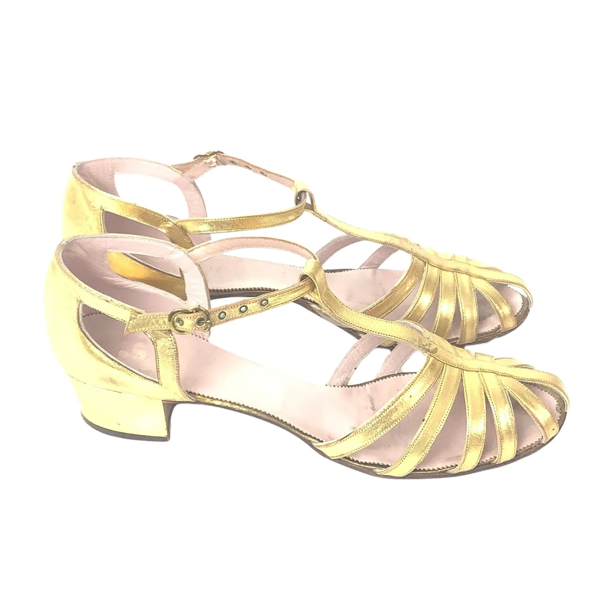 Art Deco Gold Heels