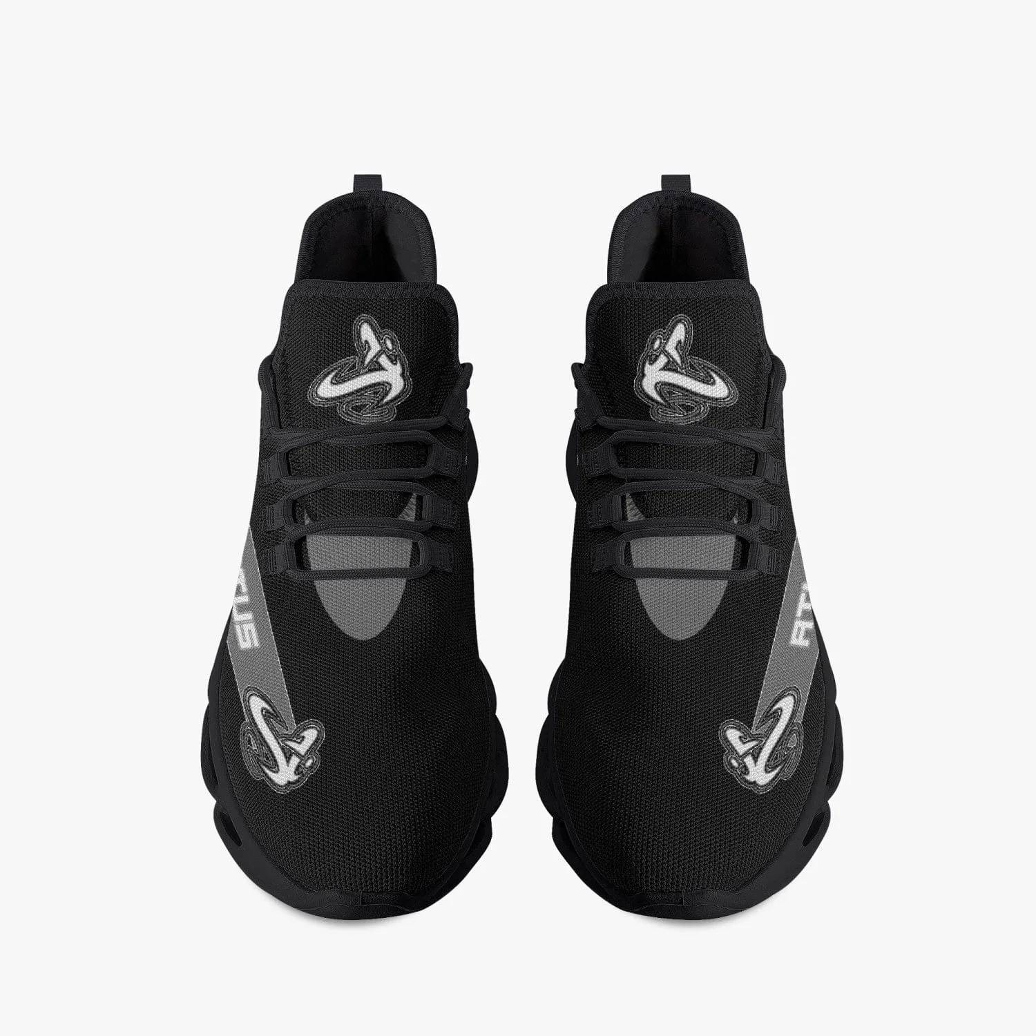 ATHLETIC APPARATUS V1 BOUNCE MESH KNIT SNEAKERS - BLACK