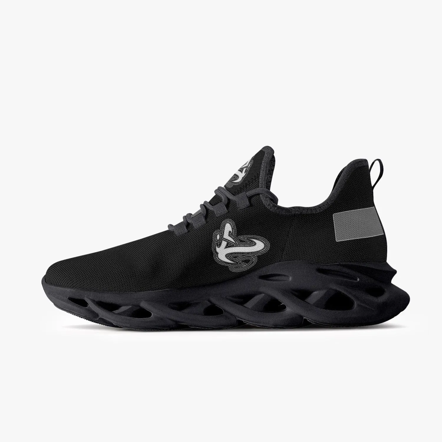 ATHLETIC APPARATUS V1 BOUNCE MESH KNIT SNEAKERS - BLACK