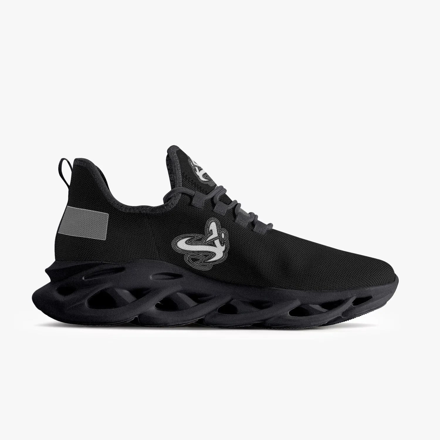 ATHLETIC APPARATUS V1 BOUNCE MESH KNIT SNEAKERS - BLACK
