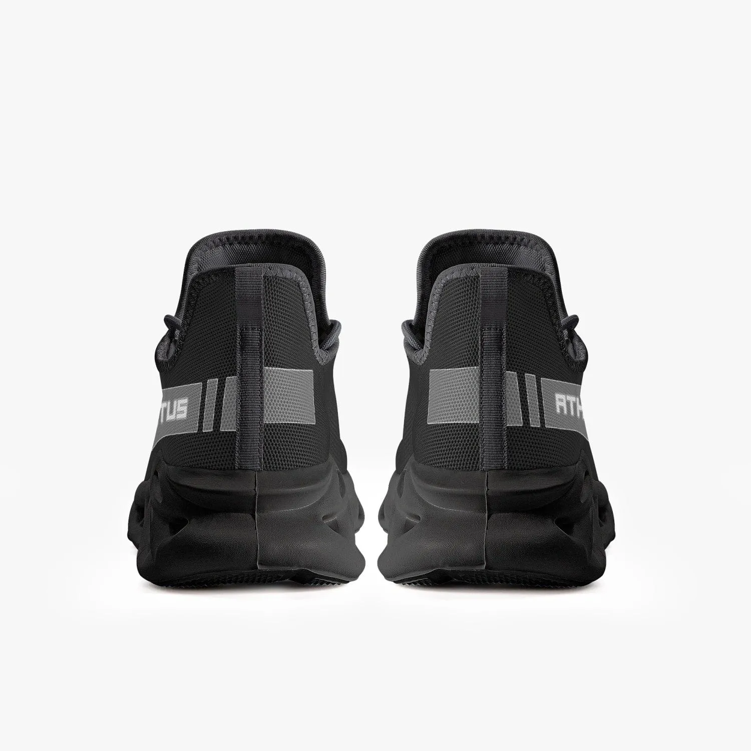 ATHLETIC APPARATUS V1 BOUNCE MESH KNIT SNEAKERS - BLACK