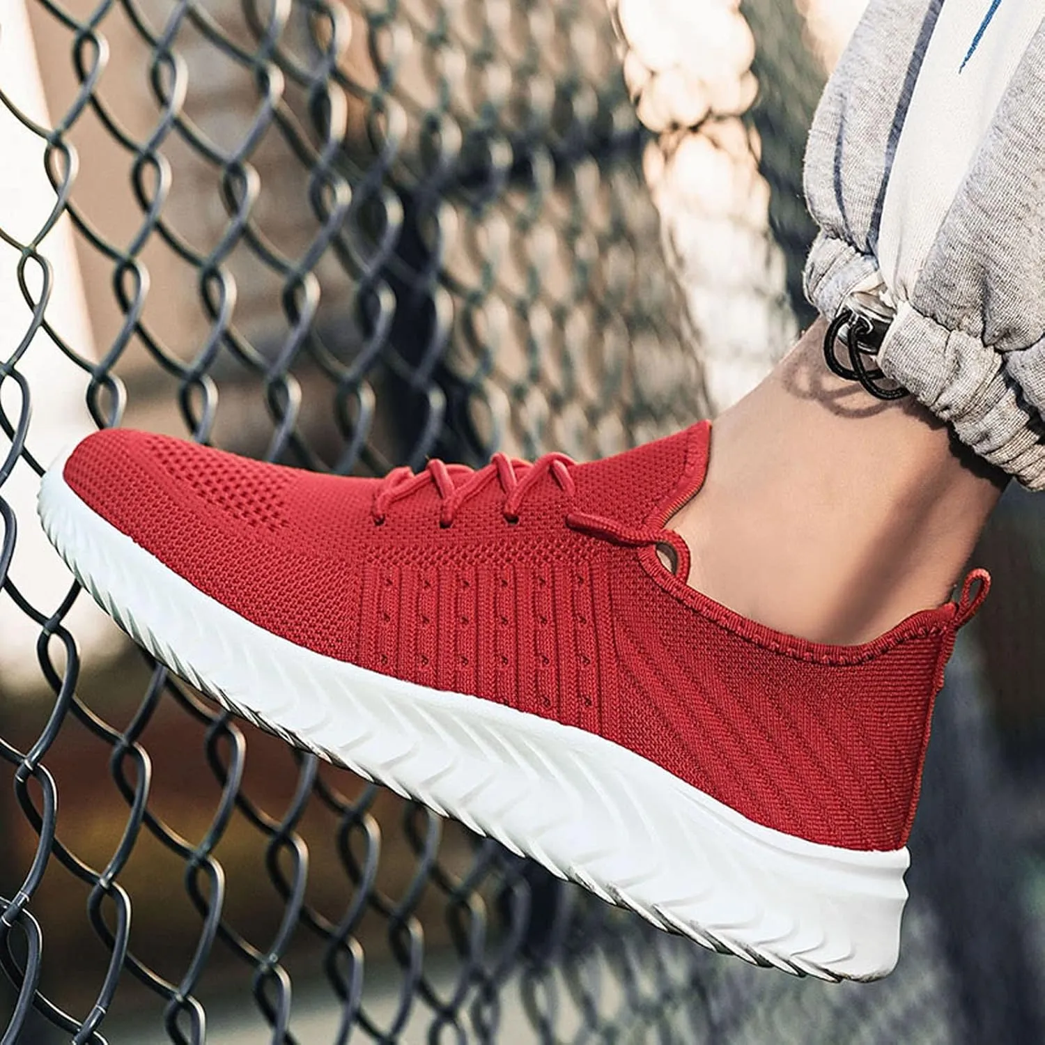 Athletic Fashion Sneakers for Men Comfortable Lightweight Casual Walking Shoe Men's Comfortable Diabetic Shoes