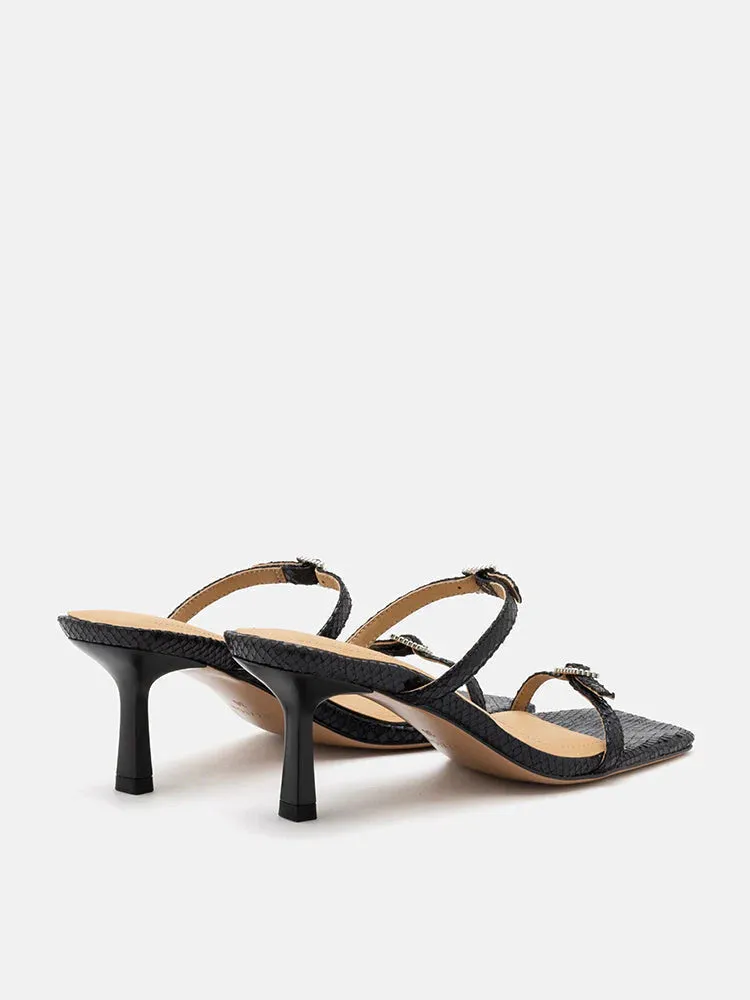 Augusta Buckled Strap Heel Sandals