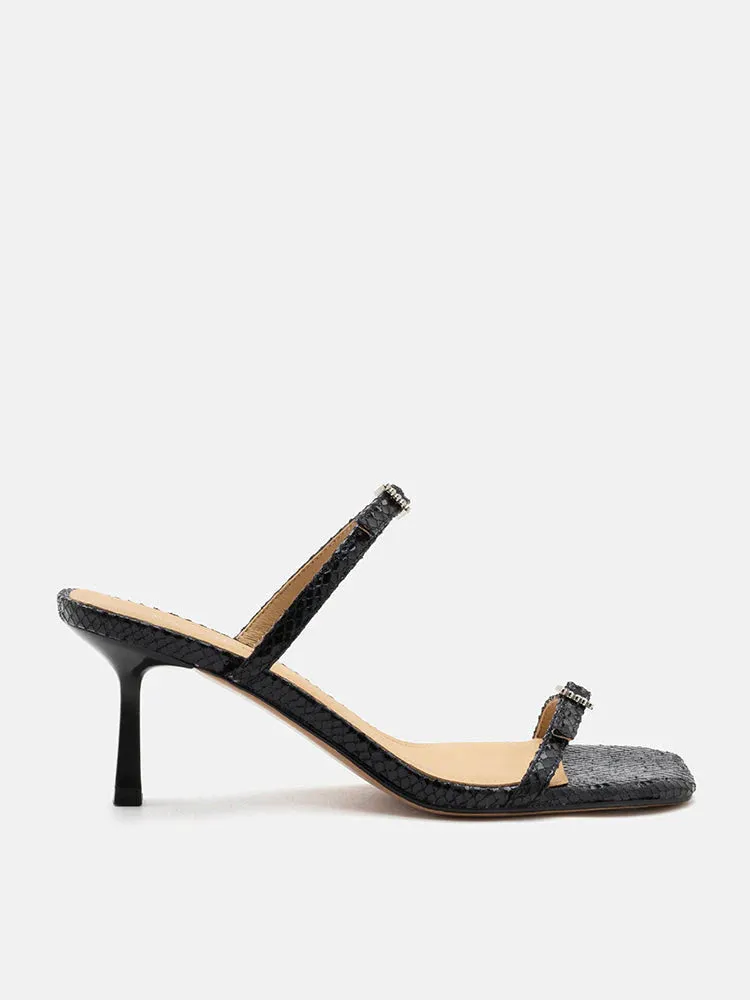 Augusta Buckled Strap Heel Sandals