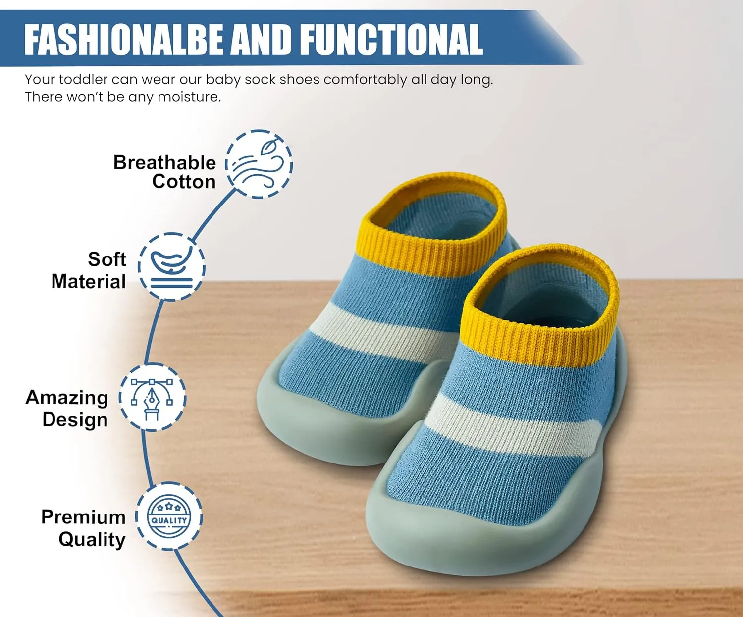 Baby Shoes Boys Girls First Walking Shoes Non Slip Soft Sole Sneakers Toddler Infant Babygirl Sock Shoes…