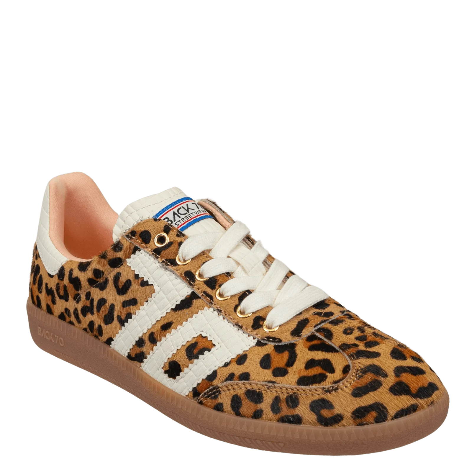 Back 70 Streetwear Cloud Sneakers in Leopard Camel