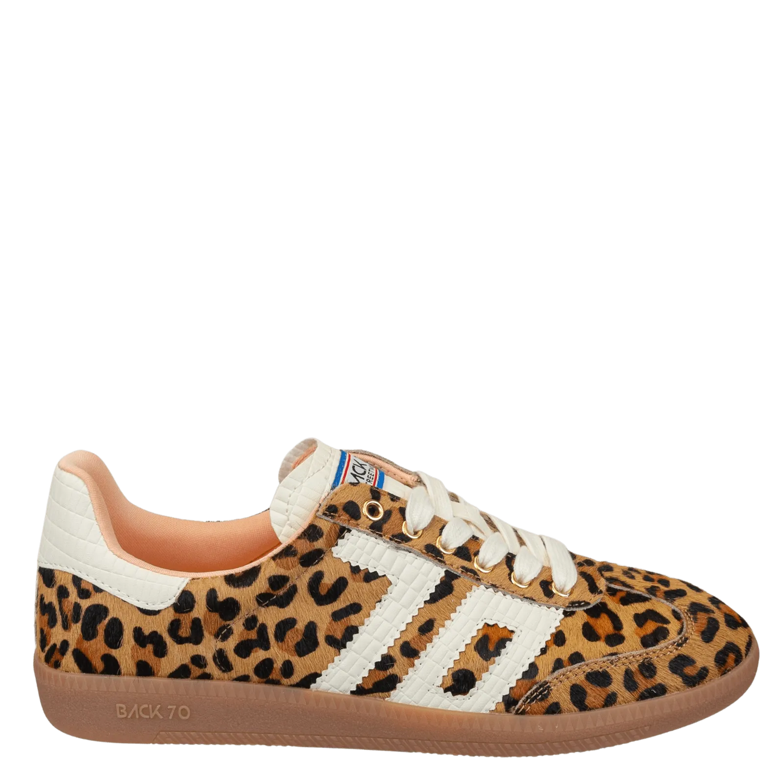 Back 70 Streetwear Cloud Sneakers in Leopard Camel
