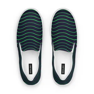 BE LIKE WATER Men’s Slip-On Canvas Shoes (Green)