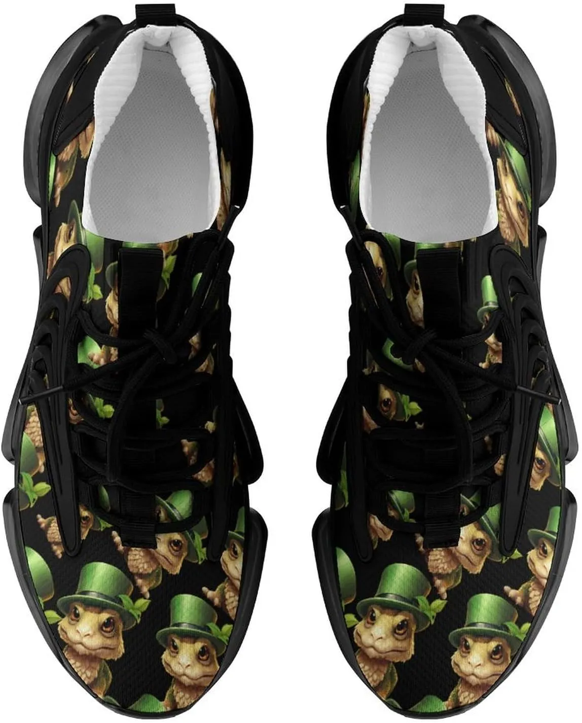 Bearded Dragon in Hat Mens Sneakers Running Shoes Lightweight Athletic Shoes for Jogging Walking Gym