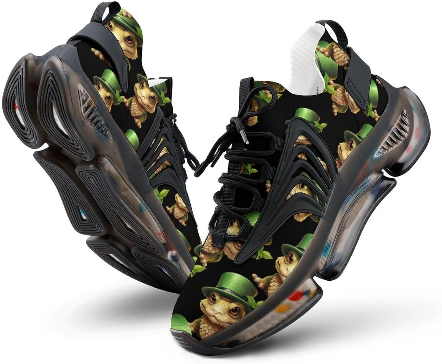 Bearded Dragon in Hat Mens Sneakers Running Shoes Lightweight Athletic Shoes for Jogging Walking Gym