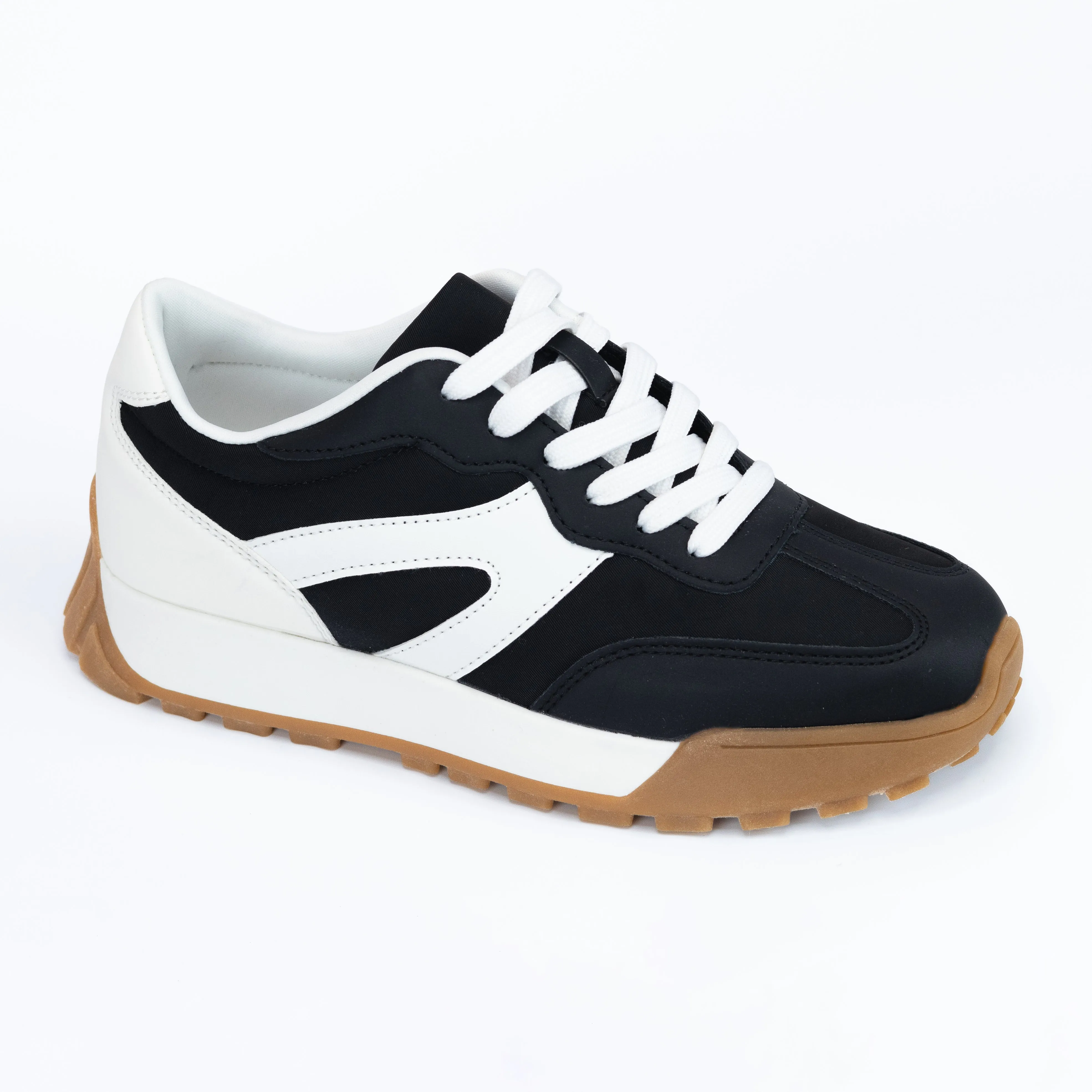 Berlin - Lugged Sole Lace Up Sneakers for Women, Chunky Platform Shoes, Trendy Casual Footwear, Comfortable Everyday Sneakers, Stylish Urban Look