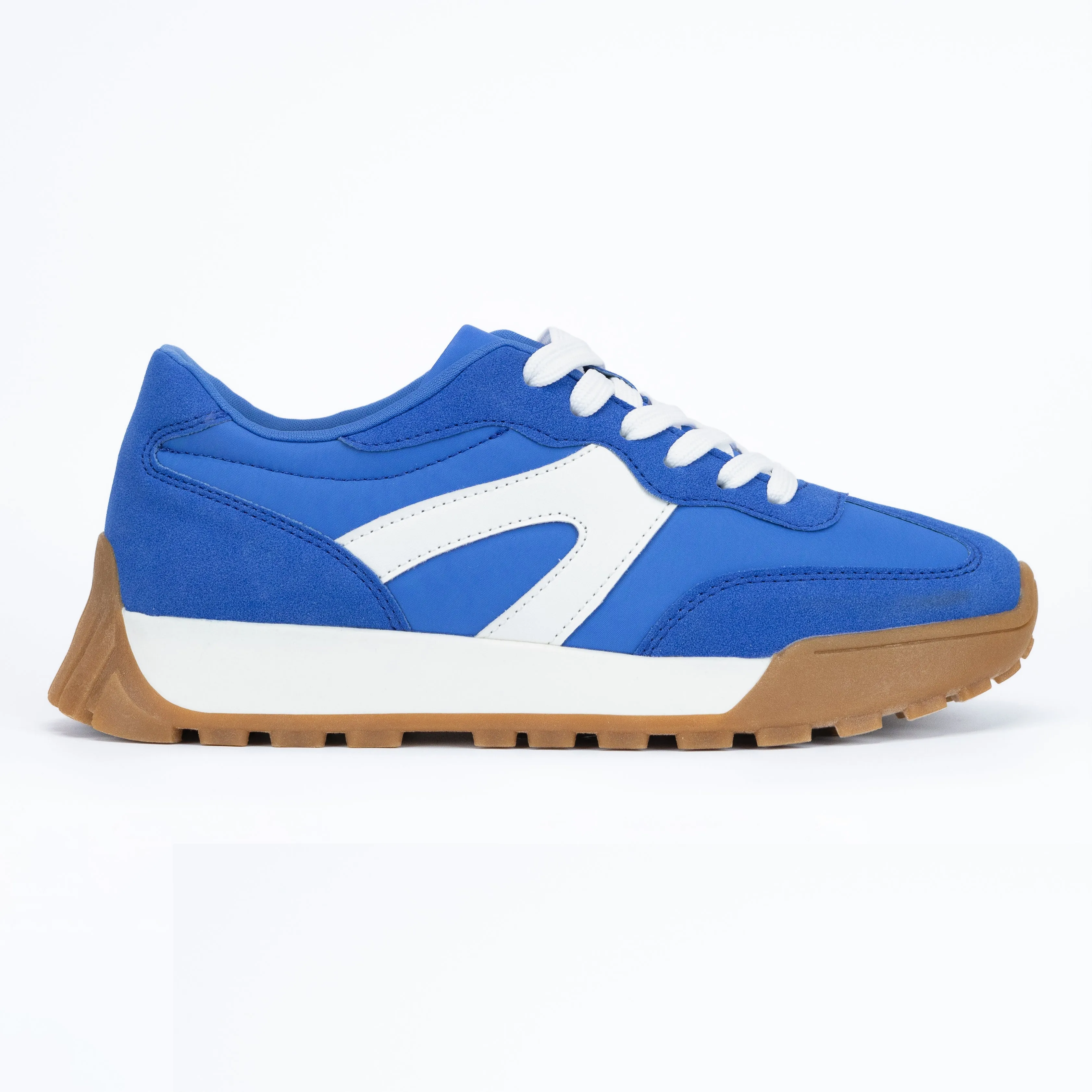 Berlin - Lugged Sole Lace Up Sneakers for Women, Chunky Platform Shoes, Trendy Casual Footwear, Comfortable Everyday Sneakers, Stylish Urban Look