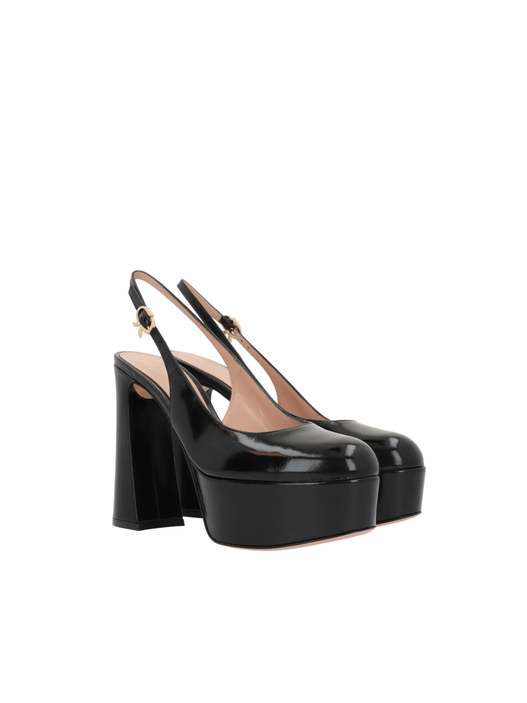 Bessie Patent Leather Slingbacks
