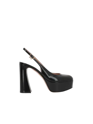 Bessie Patent Leather Slingbacks